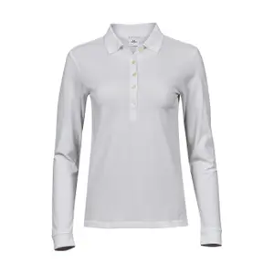 Women's long-sleeved polo shirt Tee Jays Luxury Stretch image-0