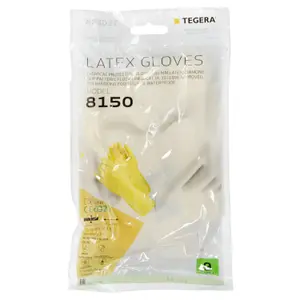 Classic natural latex protection gloves TEGERA 0,40 mm image-1