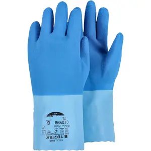 Soft natural latex protective gloves TEGERA 0,5 mm image-0
