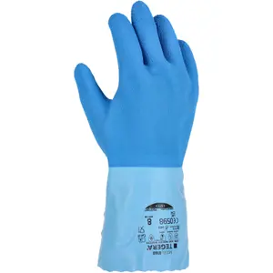 Soft natural latex protective gloves TEGERA 0,5 mm image-2