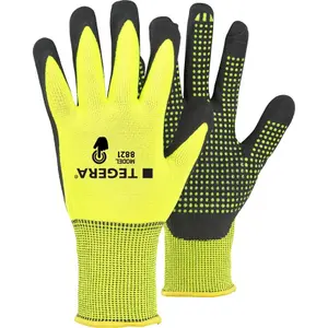 High visibility knitted protective gloves TEGERA image-0