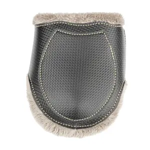 Kunstleder-Gamaschen für Pferde mit Fell Tekna Fetlock image-2