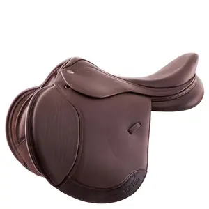 Leather jumping saddle for horses Tekna LeTek S-LineQC image-0