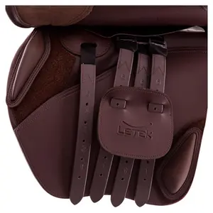 Leather jumping saddle for horses Tekna LeTek S-LineQC image-1
