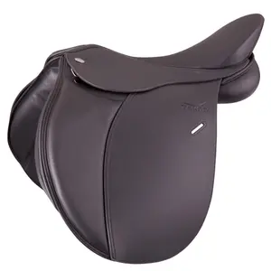 Hestesadel i blandet læder Tekna Extra Wide S-Line QC image-0