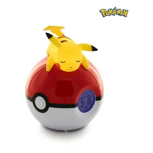 Bright alarm clock Teknofun Pokémon Pokeball Pikachu image-0