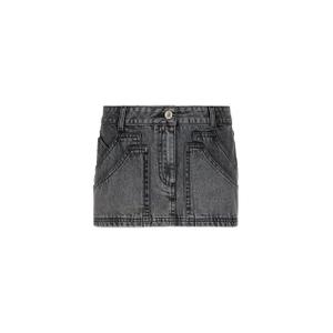 250wcr00137ddd104a-korte-spijkerrok-voor-dames-the-attico-zwart
