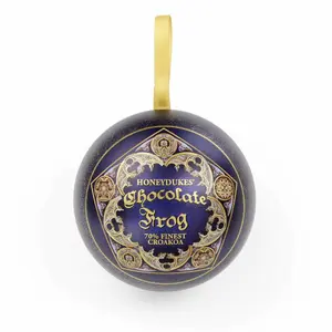 Christmas Decoration Bauble with Frog Chocolate Pin The Carat Shop Harry Potter image-2