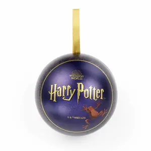 Christmas Decoration Bauble with Frog Chocolate Pin The Carat Shop Harry Potter image-1