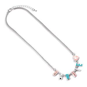 crt-bmn00002-anhanger-und-halskette-frau-the-carat-shop-barbie-letter-name-silber-blau-rosa-45-cm-12-zoll