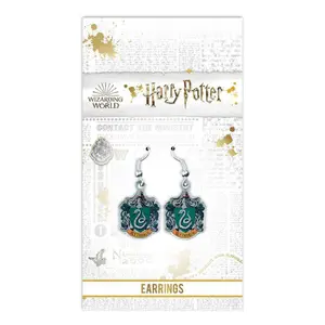 Orecchini placcati in argento The Carat Shop The Harry Potter Serpentard Crest image-1