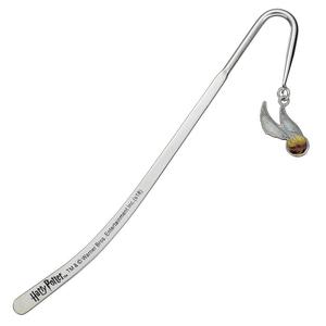 crthpbm004-bookmark-the-carat-shop-harry-potter-golden-snitch-plaque-argent-silver-one-size
