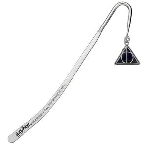 crthpbm054-bookmark-the-carat-shop-harry-potter-deathly-hallows-plaque-argent-silver-one-size