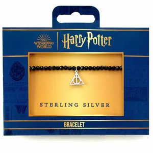 Schwarze Perlen Charm-Armband Die Reliquien des Todes Damen The Carat Shop Harry Potter image-1