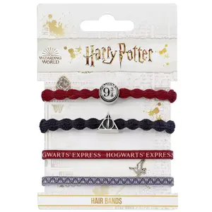 Hair tie set Platform 9 3/4 and Deathly Hallows girl The Carat Shop (x4) image-2