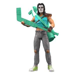Ninja turtle figurine The Loyal Subjects Bst Axn Casey Jones Skull Face Glow-In-The-Dark Sdcc Exclusive image-0