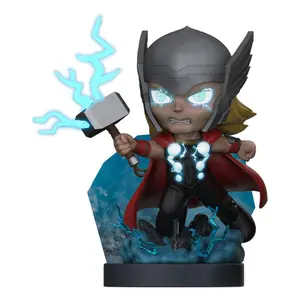 Mini-figurine The Loyal Subjects Marvel Superama Thor God Mode (Black Light) Exclusive image-0