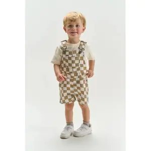 Baby Boy Denim Dungarees Shorts THE NEW siblings Twill image-1