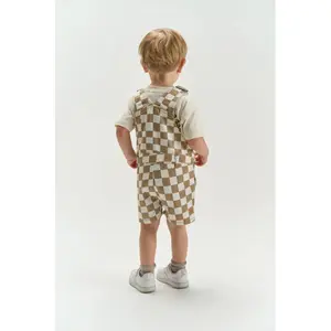 Baby Boy Denim Dungarees Shorts THE NEW siblings Twill image-3