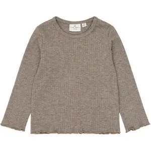 Ribbed Long Sleeve T-shirt Baby Girl THE NEW siblings Vernata image-0