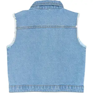 Girls' sleeveless denim jacket The New Romina image-1