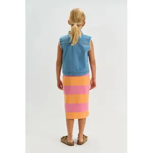 Girls' sleeveless denim jacket The New Romina image-4
