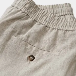 Drawstring linen shorts The Resort Co image-2
