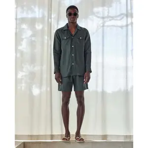 Drawstring linen shorts The Resort Co image-1