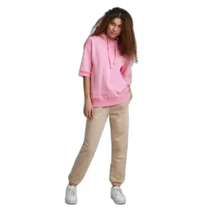 Sweatshirt manches courts à capuche femme TheJoggConcept Jcsafine image-1