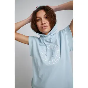Sweatshirt manches courts à capuche femme TheJoggConcept Jcsafine image-4