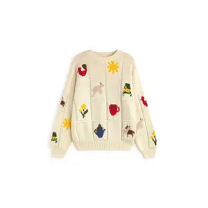 Pull tricoté femme Thinking Mu Masia Candela