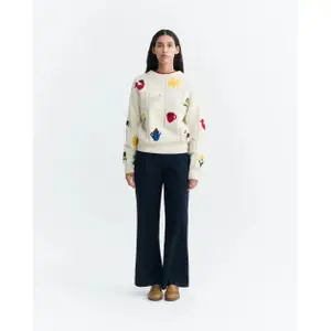 Pull tricoté femme Thinking Mu Masia Candela image-1