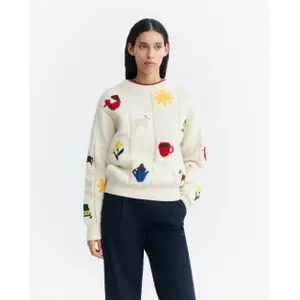 Pull tricoté femme Thinking Mu Masia Candela image-2