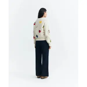 Pull tricoté femme Thinking Mu Masia Candela image-3