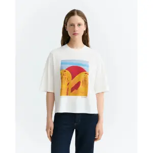 Women's T-shirt Thinking Mu Lena Yosigo Beach image-1