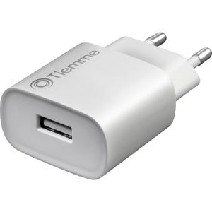 Adaptateur secteur 1 port USB 5W + Cable USB-A vers USB-C Tiemme