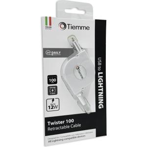 Câble Lightning/USB rétractable Tiemme Twister image-2