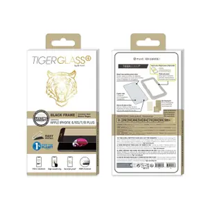 Verré trempé frame Tiger Apple iPhone 6+/6S+/7+/8+ image-1