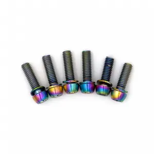 Conjunto de 6 parafusos de haste Title ST1 Oil Slick image-1