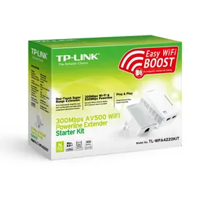 Powerline Adapter Tp-Link AV 500 Mbits WIFI-N (x2) image-2