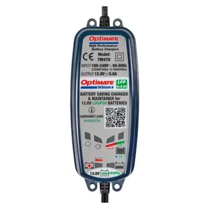 Caricabatterie per moto Tecmate Optimate Lithium 0.8A-4BANKS0.8A image-3