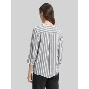 Striped Viscose Tunic Blouse for Women Tom Tailor image-2