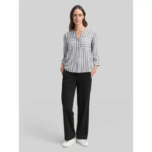 Striped Viscose Tunic Blouse for Women Tom Tailor image-3