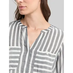 Striped Viscose Tunic Blouse for Women Tom Tailor image-4