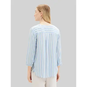 Striped Viscose Tunic Blouse for Women Tom Tailor image-2