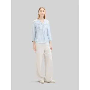 Striped Viscose Tunic Blouse for Women Tom Tailor image-3