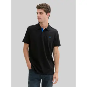 Classic Cut Polo with Contrasting Collar Tom Tailor image-1