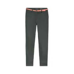 Women's Slim Belted Chino Trousers Tom Tailor image-0
