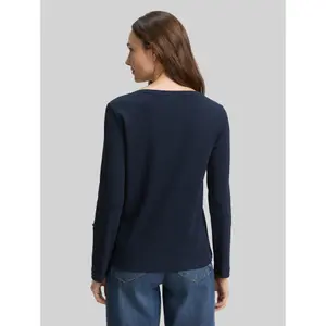 Women's long sleeve T-shirt Tom Tailor Henley image-2