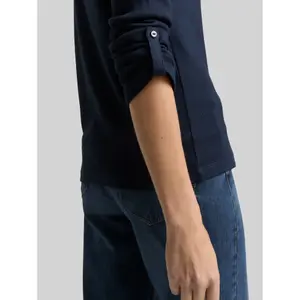 Women's long sleeve T-shirt Tom Tailor Henley image-4